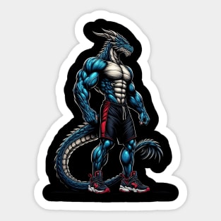 I'm Going To The Gym bodybuillding Gift, Motivation, Workout Gift,Dragon tato Sticker